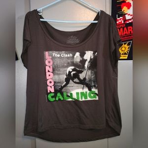 The Clash "London Calling" Graphic Tee - Grey
